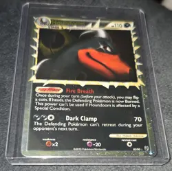 Pokemon TCG Houndoom (Prime) 82/90 Undaunted Holo Ultra Rare English 110 HP - Image 1