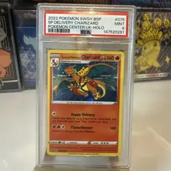 2022 POKEMON SWSH BLACK STAR PROMO #075 SPECIAL DELIVERY CHARIZARD-HOLO PSA 9 - Image 1