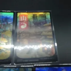 MTG Ukiyo-e Art Kamigawa Neon Dynasty Basic Lands Set of 5 Foil NM - Image 3