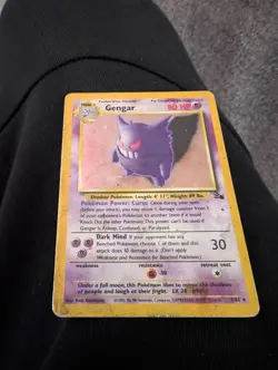 Pokemon Gengar 5/62 fossil holo Rare HP 80 - Image 1