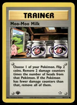 Pokemon Tcg Neo Genesis WOTC NM Regular Moo-Moo Milk [1st Edition] #101 - Image 1