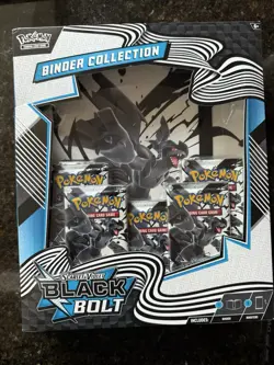 NEW! Pokemon TCG: Scarlet & Violet Black Bolt Binder Collection Factory Sealed - Image 1