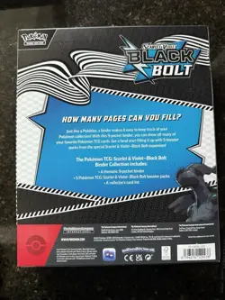 NEW! Pokemon TCG: Scarlet & Violet Black Bolt Binder Collection Factory Sealed - Image 2