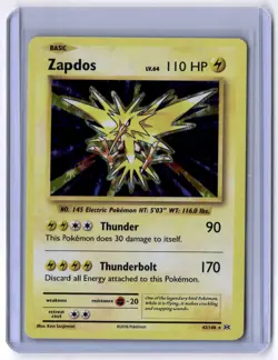 Zapdos 42/108 Holo Rare Holo NM Pokemon XY - Evolutions - Image 1