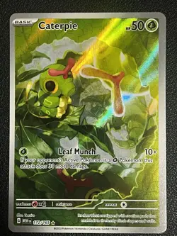 Caterpie 172/165 Illustration Rare Pokemon 151 SV Scarlet & Violet IR - Image 1