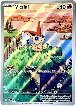 Victini SVP208 JUMBO Illustration Rare Black Star Promo Holo Pokemon TGC 2025 NM - Image 1