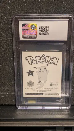 Pokemon Blastoise #9 (1998) Merlin Sticker Series 1 Topps- CGC 8.5 - Image 2