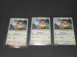 Pokemon Eevee SVP043 Cosmos Holo Black Star Promo 043 Scarlet & Violet Near Mint - Image 1
