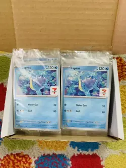 20x Pokemon Scarlet & Violet Stellar Crown Seven Eleven 7/11 Promo Lapras Sealed - Image 5