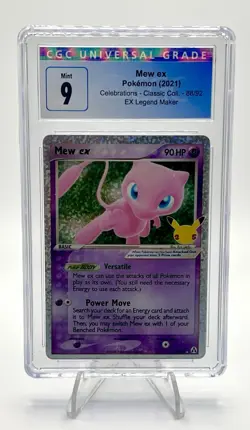 2021 Pokemon Mew EX Celebrations EX Legend Maker 88/92 CGC 9. Classic Collection - Image 1