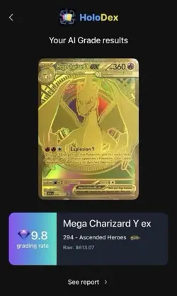 Pokemon Mega Charizard Y ex 294/217 2026 Ascended Heroes Mega Hyper Rare - Image 2