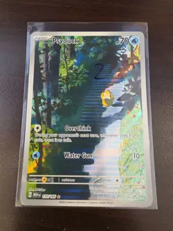 Pokemon TCG Psyduck Scarlet Violet-151 Holo Illustration Card 175/165 Rare - Image 1
