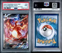 2022 Pokemon Charizard VMAX Black Star Promo SWSH261 PSA 9 - Image 3