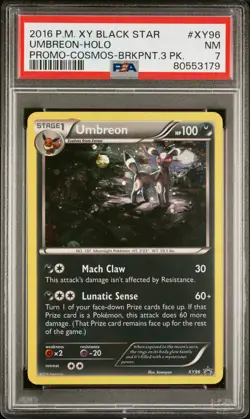 2016 POKEMON BLACK STAR PROMO UMBREON #XY96 HOLO FOIL PSA 7 NM #80553179 - Image 1