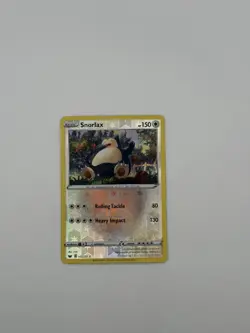 Snorlax 140/202 Sword & Shield Pokemon Reverse Holo Near Mint - Image 1