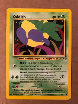Pokemon Oddish 68/111 Neo Genesis NM-Mint See Pictures - Image 1