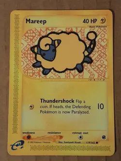Pokemon Mareep 119/165 Expedition NM See Pictures - Image 1