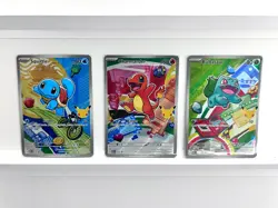 Pokemon TCG First Partner Illustration Collection Series 1 Kanto GEN 1 Starters - Image 1