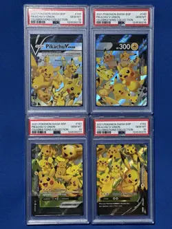 PSA 10 SEQUENTIAL Set Pokemon Pikachu V-Union Celebrations Complete Set English - Image 2