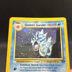 Giovanni's Gyarados 5/132 Gym Challenge Holo LP Pokemon TCG Wizards Of The Coast - Image 4