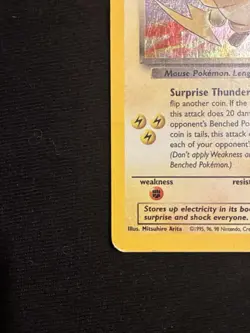 Dark Raichu Team Rocket Secret Rare Holo MP English 2000 83/82 - Image 3