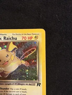 Dark Raichu Team Rocket Secret Rare Holo MP English 2000 83/82 - Image 5