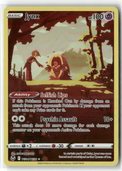 Jynx TG04/TG30 Holo Silver Tempest Trainer Gallery Pokemon NM - Image 1