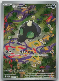 Shroodle 149/132 Illustration Rare Mega Evolution Pokemon Near Mint - Image 1