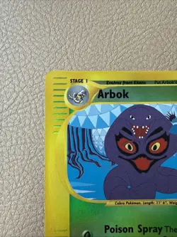 2002 POKEMON EXPEDITION 3/165 ARBOK HOLO - VINTAGE TGC - Image 2