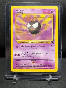 Gastly 33/62 Pokemon 1999 Fossil - MP - Image 1