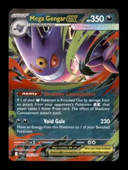 MEGA GENGAR EX 056/094 DOUBLE RARE PHANTASMAL FLAMES HOLO NM/M - Image 1