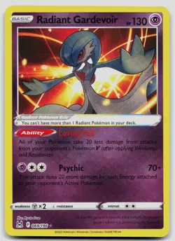 Radiant Gardevoir 069/196 Lost Origin Pokemon NM - Image 1