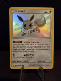 Pokemon TCG Eevee SV41/SV94 Hidden Fates Shiny Holo 🌟PACK FRESH🌟 - Image 1