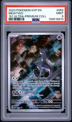 2023 POKEMON SVP EN-SV BLACK STAR PROMO 151 ULTRA-PREM COLL #052 MEWTWO PSA 9 - Image 1