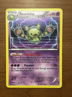 HP Pokemon Reuniclus 57/114 - Black & White Base Holo Rare - Image 1