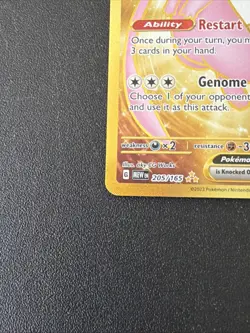 Mew ex 205/165 Pokemon TCG Sv: Scarlet & Violet 151 Hyper Rare Full Art NM - Image 4