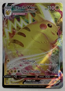 Pokemon TCG Pikachu VMAX SWSH286 Full Art Black Star Promo NM - Image 1