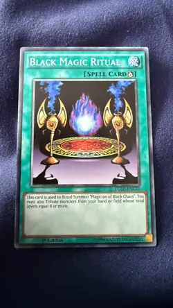 Yu-Gi-Oh! Black Magic Ritual YGLD-ENC32 Mint 1st Edition - Image 1
