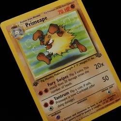 Pokemon TCG - Primeape 43/64 Jungle Uncommon 1st Edition WOTC 1999 - EXC - Image 1