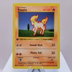 Pokemon TCG - Ponyta 60/102 Base Set Common 1st Edition WOTC 1999 - EXC - Image 2