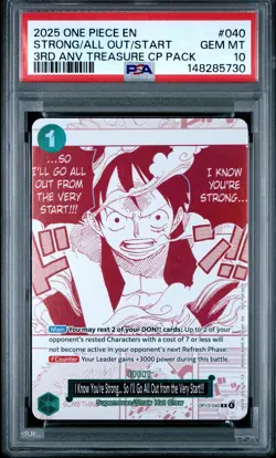 I Know You're Strong.So I'll Go All Out From The Very Start 040 One Piece PSA 10 - Image 1