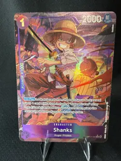 Bandai One Piece Shanks OP13-065 Carrying On His Will Rare Foil Alt Art 2000 - Image 1