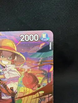 Bandai One Piece Shanks OP13-065 Carrying On His Will Rare Foil Alt Art 2000 - Image 3