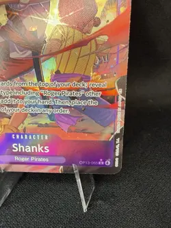 Bandai One Piece Shanks OP13-065 Carrying On His Will Rare Foil Alt Art 2000 - Image 5