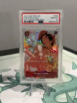 2023 ONE PIECE GIFT COLLECTION 2023 #028 PORTGAS D. ACE PSA 10 - Image 1