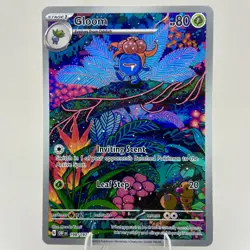 Gloom 198/197 Illustration Rare SV03: Obsidian Flames Full Art Pokemon Card NM - Image 1