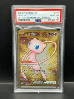 Pokemon PSA 10 GEM MT Mew ex 205/165 Ultra Premium Collection METAL CARD S#6731 - Image 1