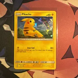 Pokemon Card Pikachu Shining Legends Cracked Ice Holo 28/73 Near Mint - Image 1