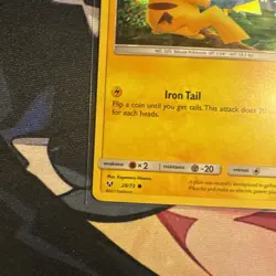 Pokemon Card Pikachu Shining Legends Cracked Ice Holo 28/73 Near Mint - Image 5