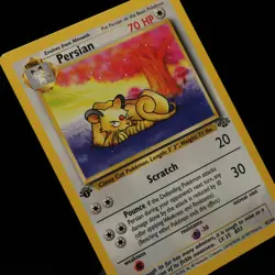 Pokemon TCG - Persian 42/64 Jungle Uncommon 1st Edition WOTC 1999 - EXC - Image 1